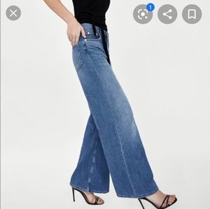 Zara Malibu Wide Leg Jeans